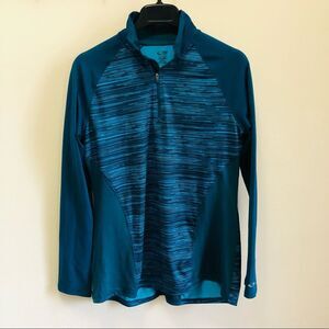 C9 by Champion Women's Duo Dry Blue Quarter Zip Pullover Sweatshirt Size Medium